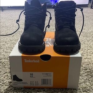 Timberland Black Leather Boots